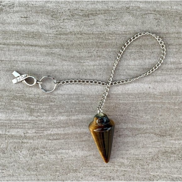 Tigers Eye Dowsing Pendulum Bracelet - Picture 6 of 10